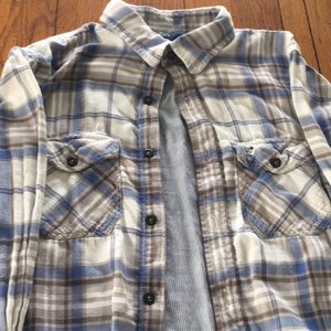 Unisex plaid button down AEO